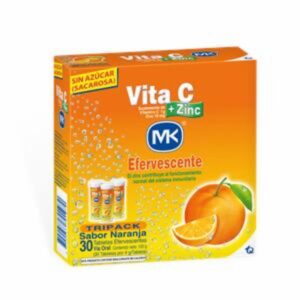 Pack De Vitamina C Sabor Naranja MK 120 G
