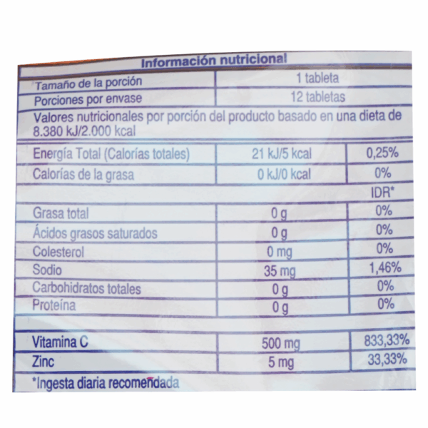 Vitamina C Zinc Naranja Display MK Caja - Imagen 4