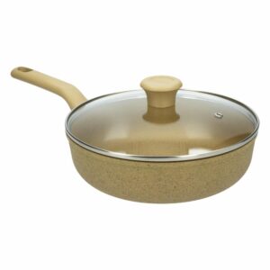 Sartén Con Tapa De Vidrio Línea Terra IMUSA 24 CM