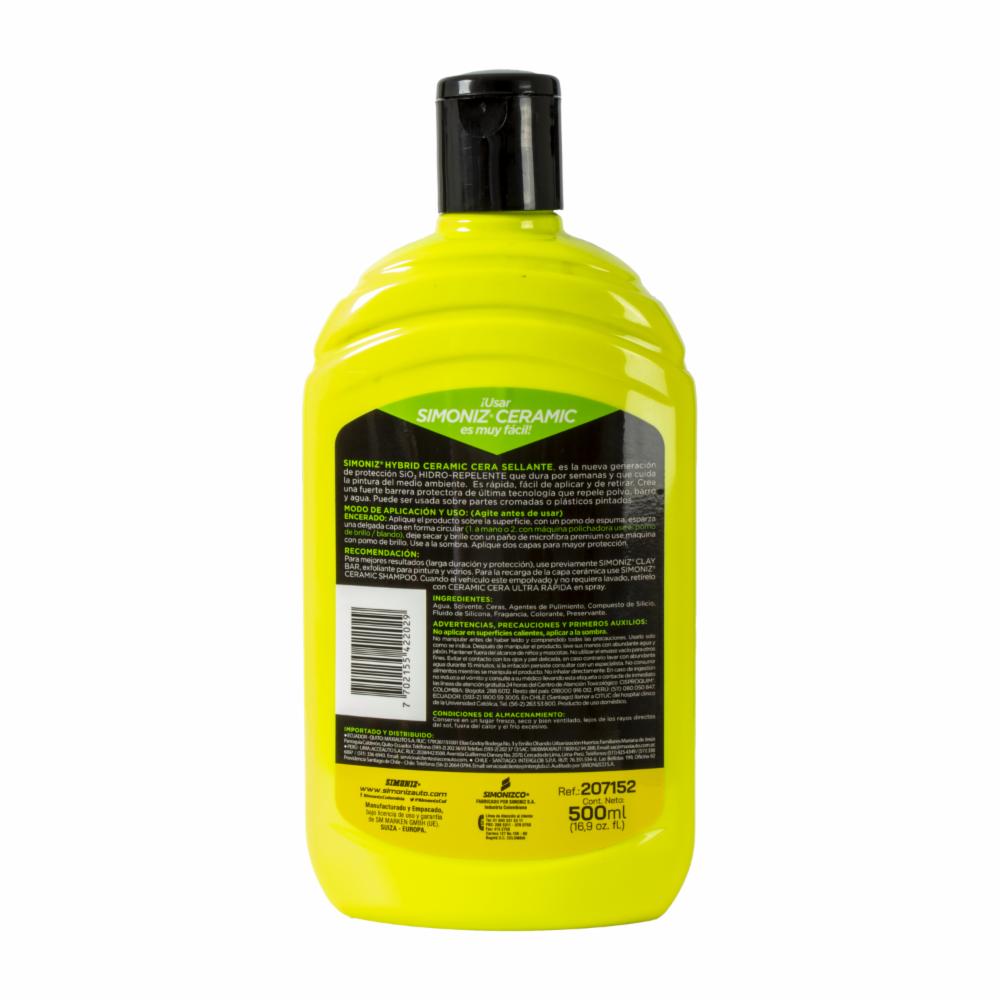 Cera Sellante Hybrid Ceramic SIMONIZ 500 Ml - Imagen 2