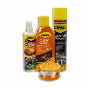 Kit De Limpieza Silicona Llantax Ambiental Shampoo SIMONIZ X 4 Uds