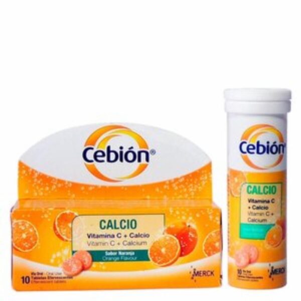 Vitamina C Mas Calcio CEBION 10 U