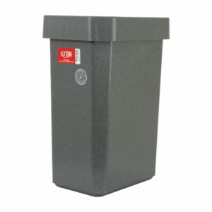 Papelera Vaivén Gris Estampado Polialuminio ESTRA 10 Litros