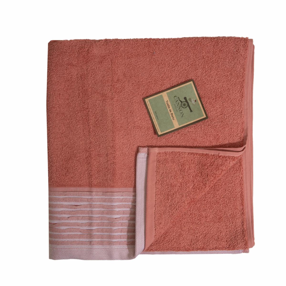 Toalla De Baño Karol Coral CANNON 140 X 70 Cm - Imagen 2