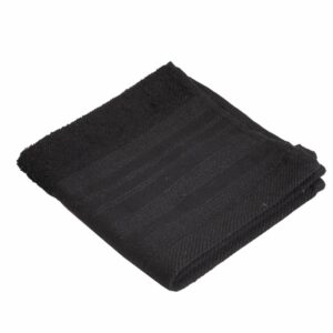 Toalla De Cara Lino Negro CANNON 30 X 30 Cm