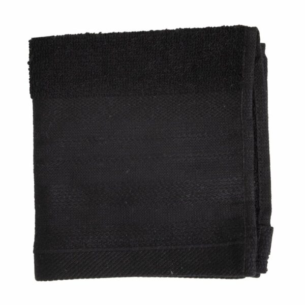Toalla De Cara Lino Negro CANNON 30 X 30 Cm - Imagen 2