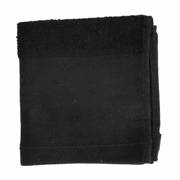 Toalla De Cara Lino Negro CANNON 30 X 30 Cm - Imagen 2