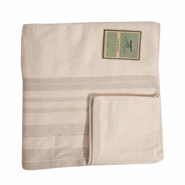 Toalla De Baño Lino Beige CANNON 140 X 70 Cm - Imagen 2