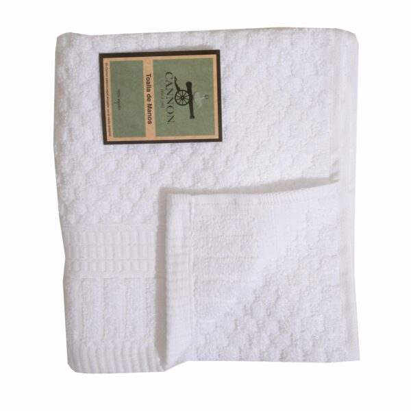 Toalla De Tocador FHE Blanco CANNON 70 X 40 Cm - Imagen 2