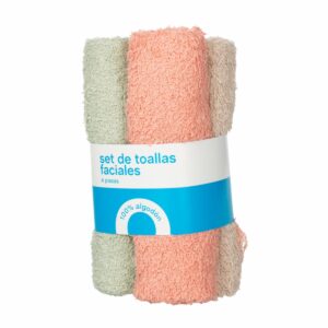 Set De Toallas Faciales Ribeteadas FREE HOME 4 Piezas
