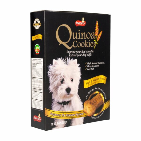 Galletas Para Perros De Quinua Para Razas Pequeñas QUINOA COOKIES 350 G - Imagen 2
