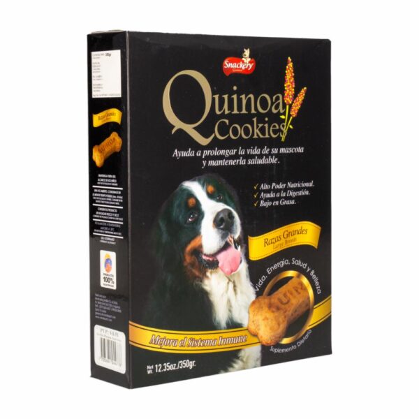 Galletas Para Perros De Quinua Para Razas Grandes QUINOA COOKIES 350 G - Imagen 2