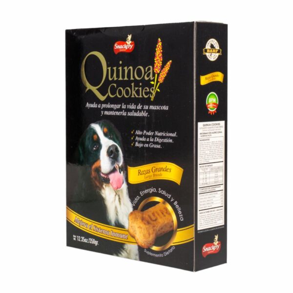 Galletas Para Perros De Quinua Para Razas Grandes QUINOA COOKIES 350 G - Imagen 3