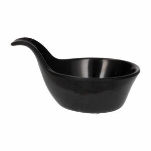 Salsera Con Asa Negra VAJILLAS SABANA 12X8 Cm