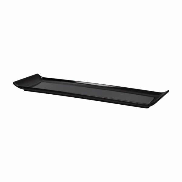Bandeja Para Sushi Rectangular Negra VAJILLAS SABANA 36X11 Cm