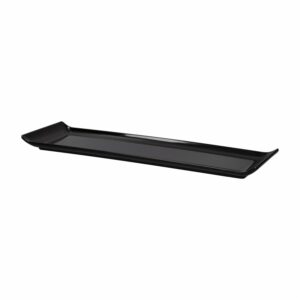 Bandeja Para Sushi Rectangular Negra VAJILLAS SABANA 36X11 Cm