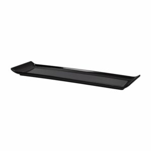 Bandeja Para Sushi Rectangular Negra VAJILLAS SABANA 36X11 Cm