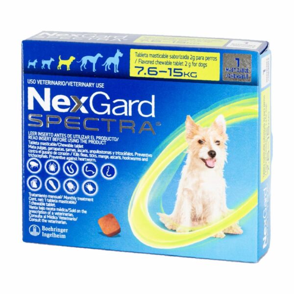 Antiparasitario Para Perros En Tableta Masticable Medium NEXGARD SPECTRA 2 G - Imagen 4