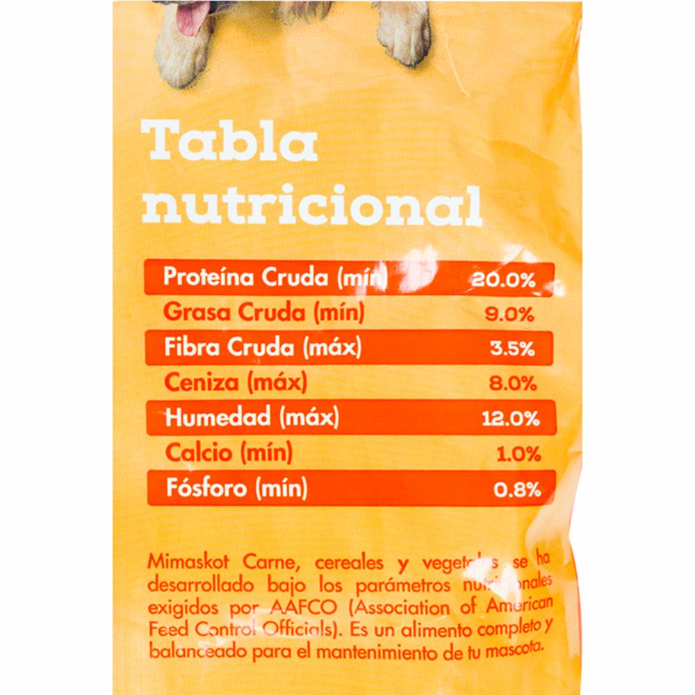 Alimento Para Perros Carne Cereales Y Vegetales Razas Medianas Y Grandes MIMASKOT 4 Kg - Imagen 3