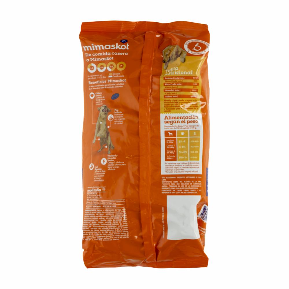Alimento Para Perros Razas Grandes Carne Cereales Vegetales MIMASKOT 450 G - Imagen 3