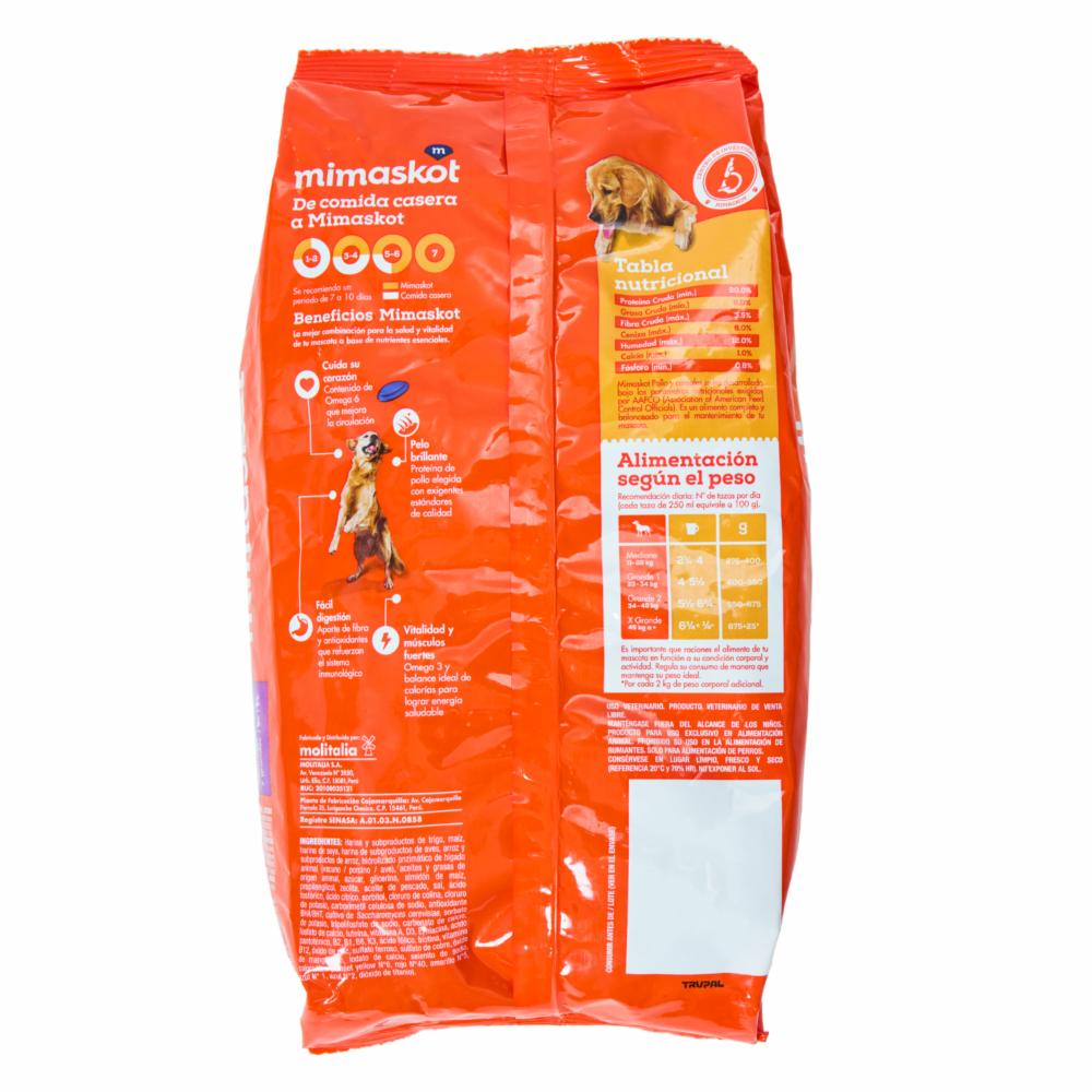 Alimento Para Perros Pollo Y Cereales Raza Medianas Y Grandes MIMASKOT 450 G - Imagen 2