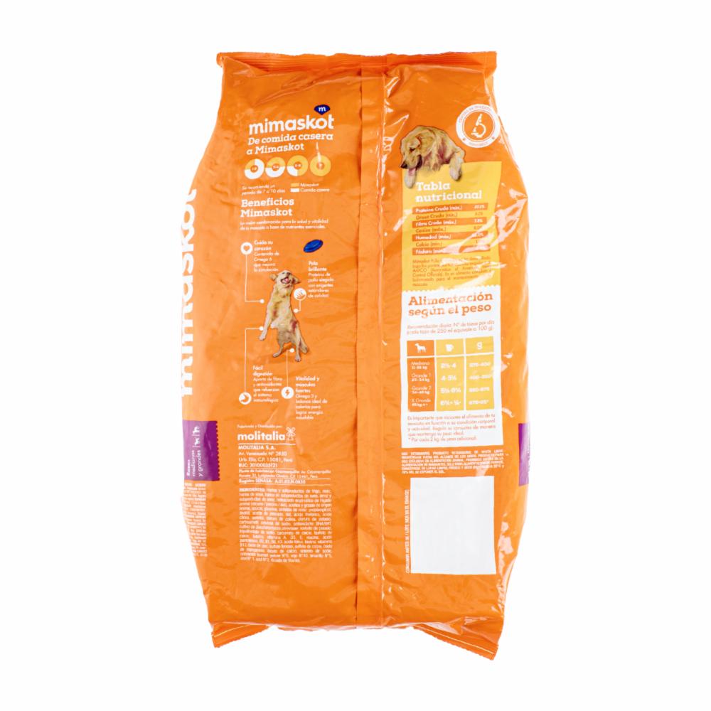 Alimento Para Perros Sabor A Pollo MIMASKOT 2 Kg - Imagen 3