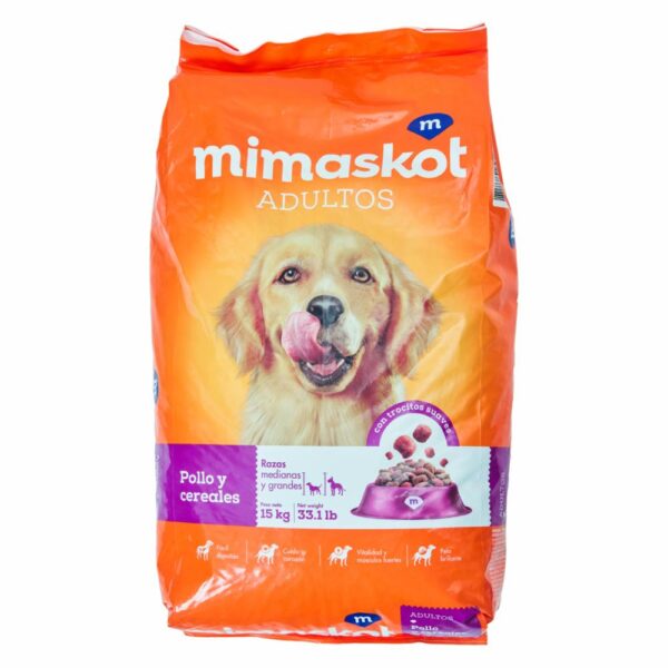 Alimento Para Perros Adultos Sabor A Pollo MIMASKOT 15000 G