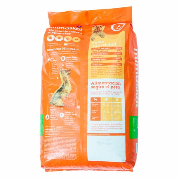 Alimento Para Perros Carne Pollo Y Cereales Razas Pequeñas MIMASKOT 15 Kg - Imagen 2
