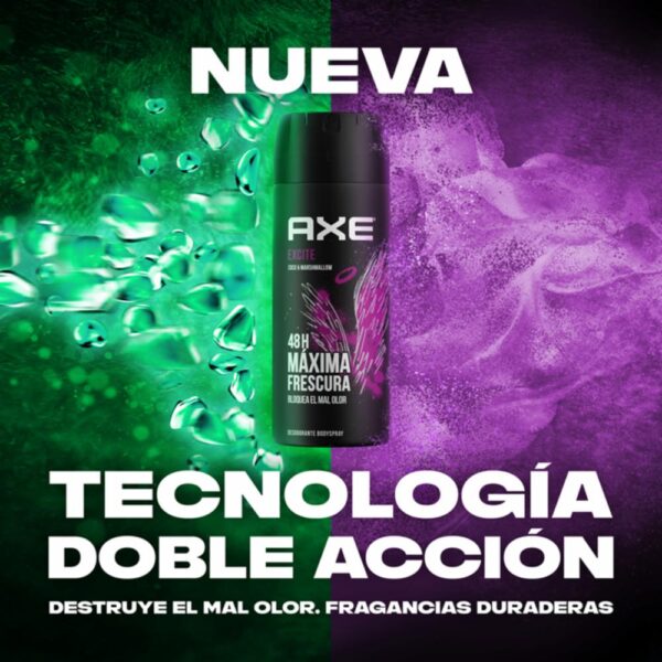 Desodorante En Aerosol Excite AXE 150 Ml - Imagen 3