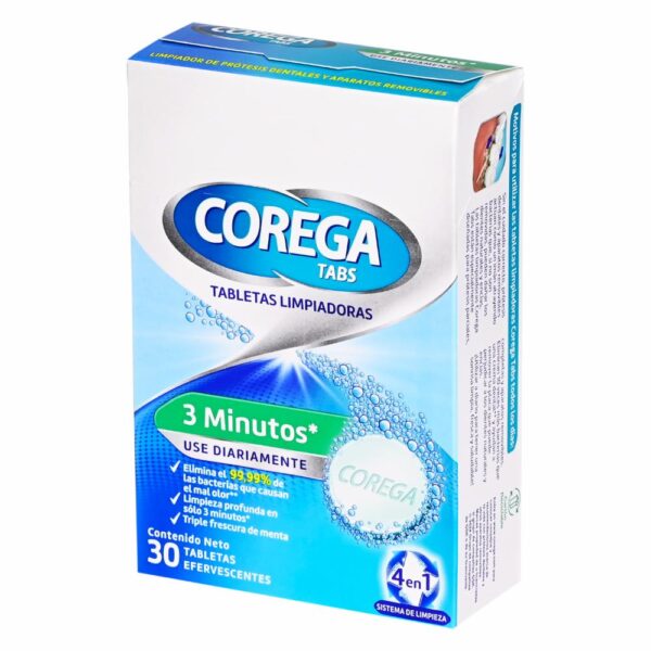 Limpiador Dental De Prótesis Tabs COREGA Pack X30 U