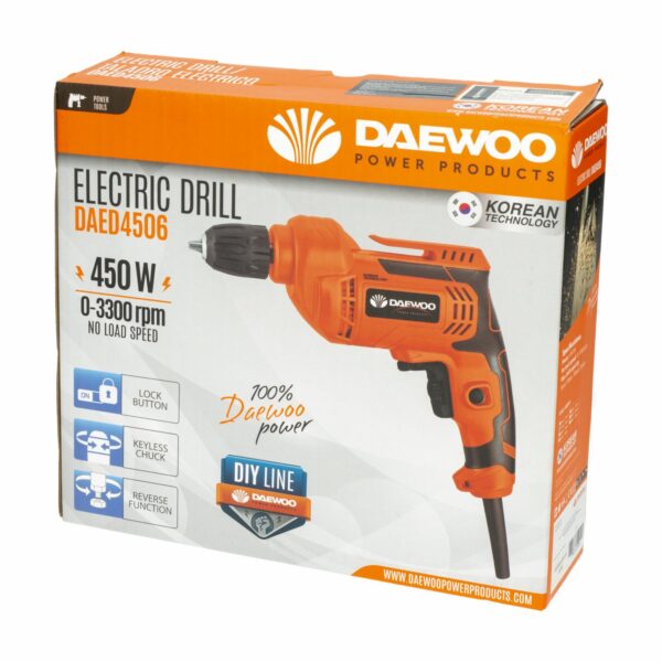 Taladro Eléctrico DAED4506 DAEWOO 450 Watts - Imagen 2