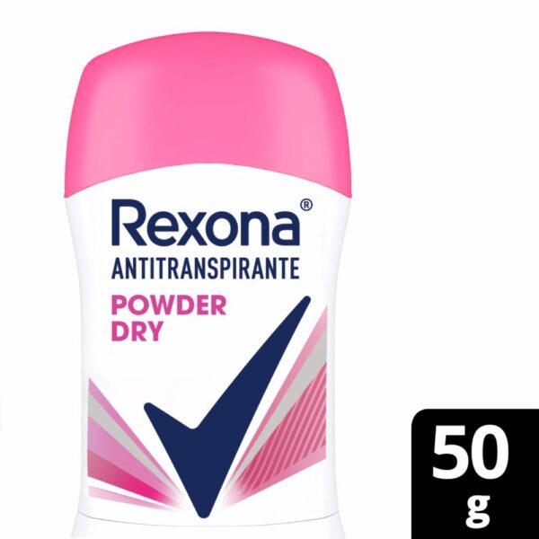 Desodorante En Barra Para Dama Antitranspirante Powder Dry REXONA 50 G - Imagen 3