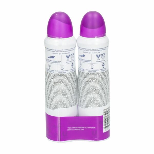 Desodorante En Aerosol Para Dama Con Orquídea Y Caléndula DOVE 2 X 150 Ml - Imagen 2
