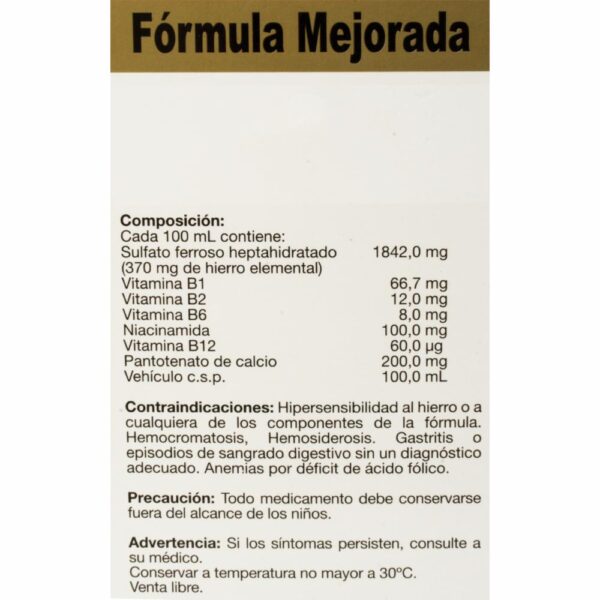 Jarabe Complejo B FERRO B COMPLEX 240 ml - Imagen 4