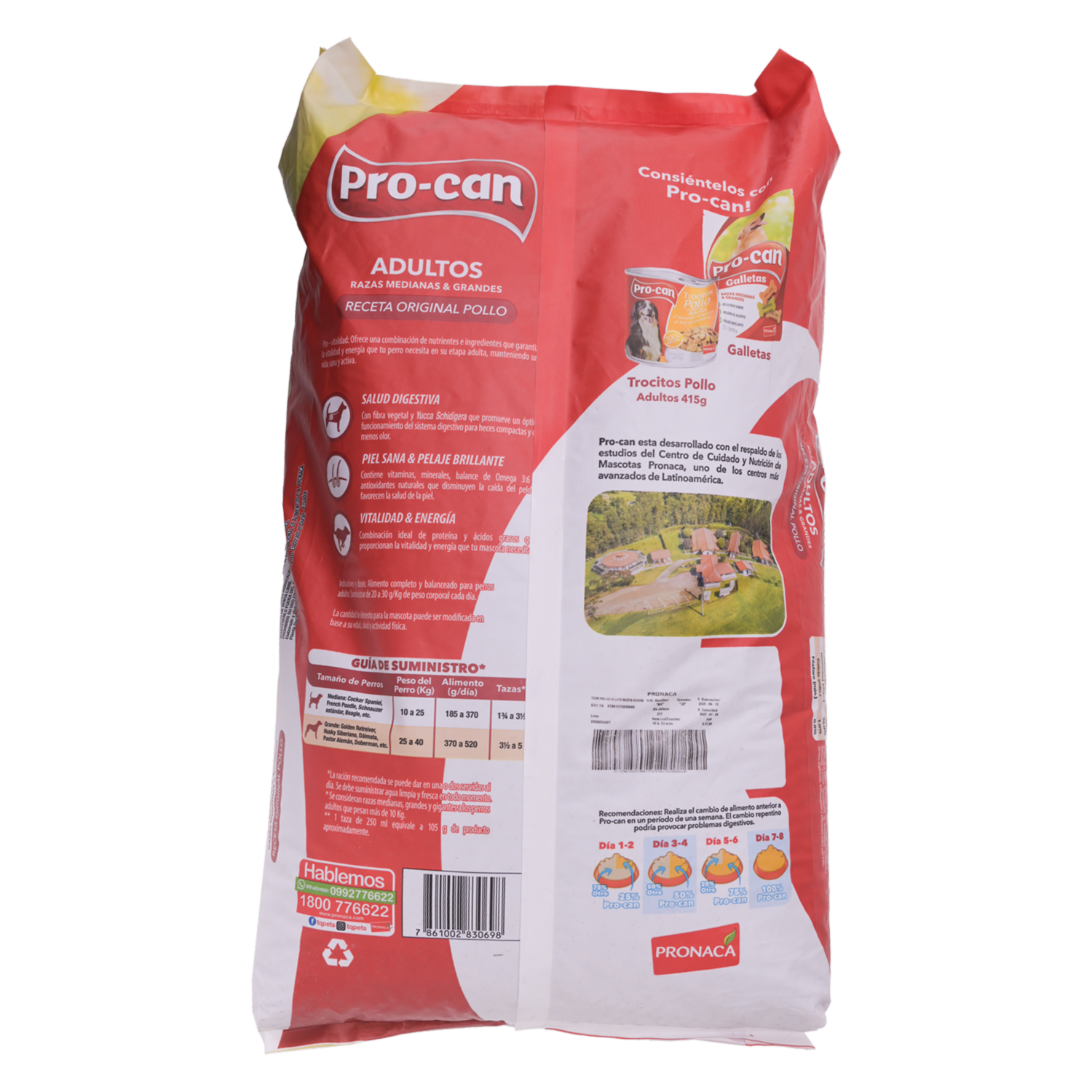 Alimento Para Perros Sabor Original PRO-CAN 15000 G - Imagen 4