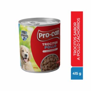 Alimento Húmedo Para Perros Cachorros Pollo PRO-CAN 415 G