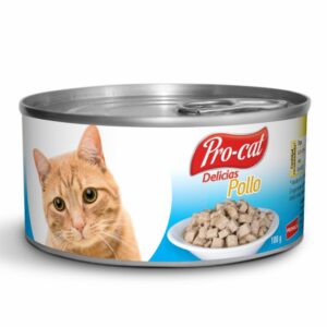 Alimento Húmedo Para Gatos Sabor A Pollo PRO-CAT DELICIAS 180 G