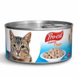 Alimento Húmedo Para Gatos Sabor A Pavo PRO-CAT DELICIAS 180 G