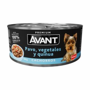 Alimento Húmedo Para Perros Cachorro Sabor Pavo Vegetales Y Quinua AVANT 180 G