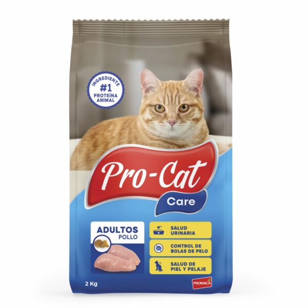 Alimento Para Gatos Adultos Sabor A Pollo PRO - CAT CARE 2000 G