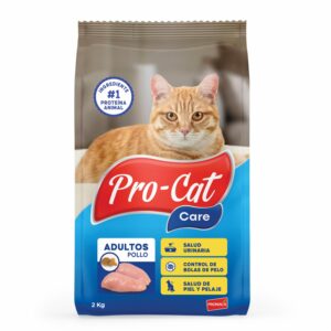 Alimento Para Gatos Adultos Sabor A Pollo PRO - CAT CARE 2000 G
