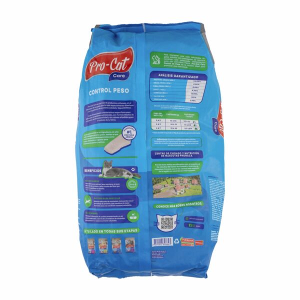 Alimento Para Gatos Care Control De Peso PRO-CAT 2000 G - Imagen 2