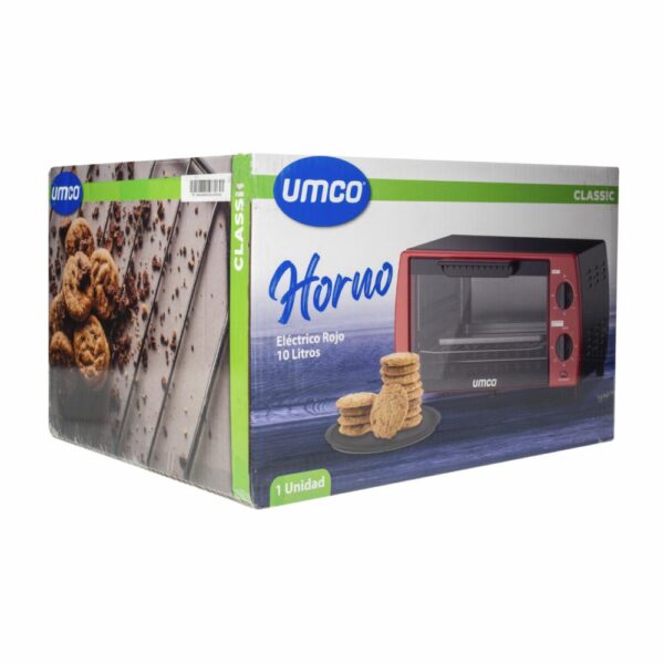 Horno Eléctrico Color Rojo UMCO 10 L - Imagen 4