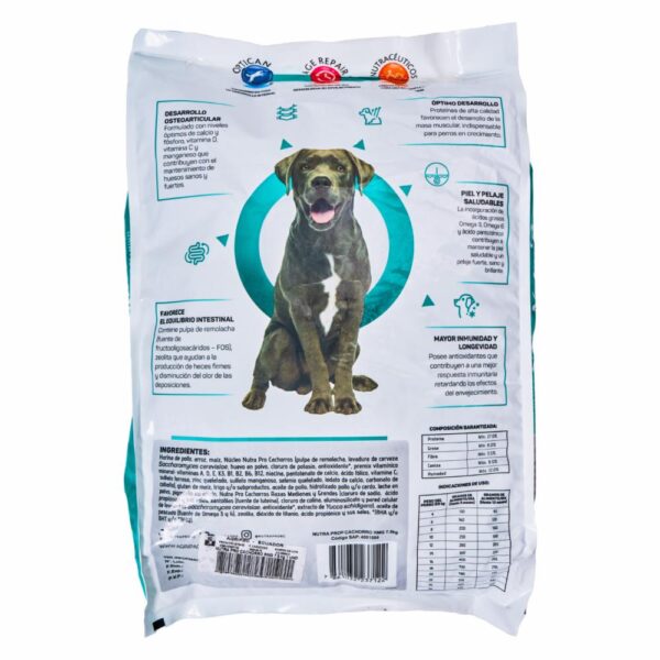 Alimento Para Perros Cachorros Raza Pequeña Mediana Y Grande NUTRAPRO 7,5 Kg - Imagen 2