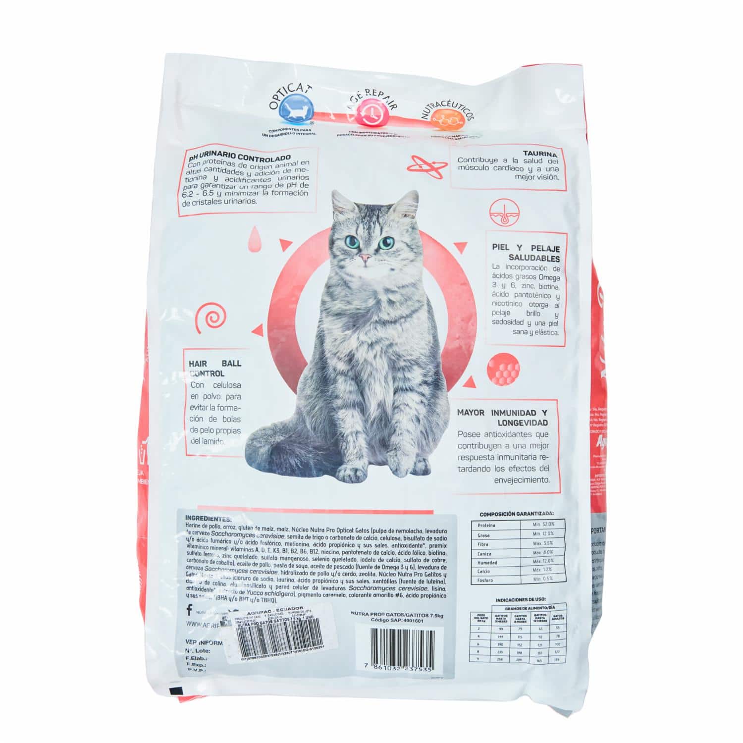 Alimento Para Gatos Adultos NUTRAPRO 7,5 Kg - Imagen 2