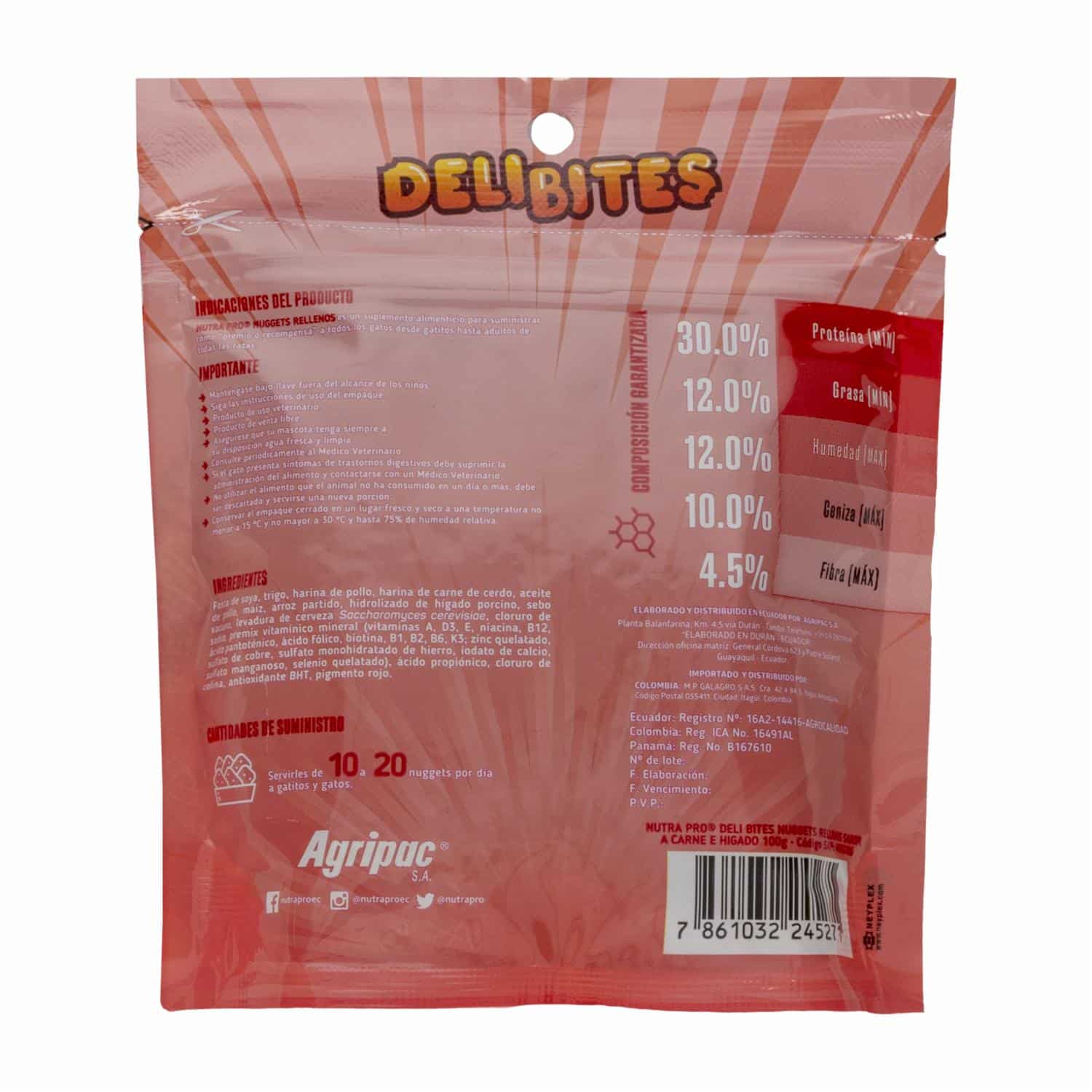 Snack Para Gatos Con Carne Hígado NUTRAPRO 100 G - Imagen 2