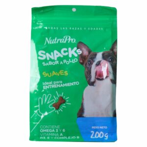 Snack Para Perros Suaves Sabor A Pollo NUTRAPRO 200 G