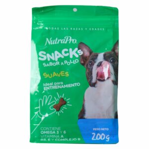 Snack Para Perros Suaves Sabor A Pollo NUTRAPRO 200 G