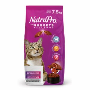 Alimento Para Gatos Nugget Adulto Salmón NUTRAPRO 7,5 Kg