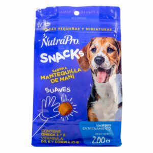 Snack Para Perros De Mantequilla De Maní NUTRAPRO 200 G